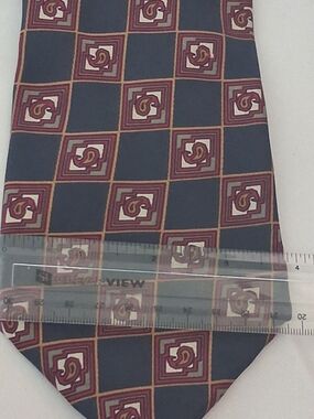 Robert Talbott for Nordstrom Men's Silk Geometric Tie in Blue & Red